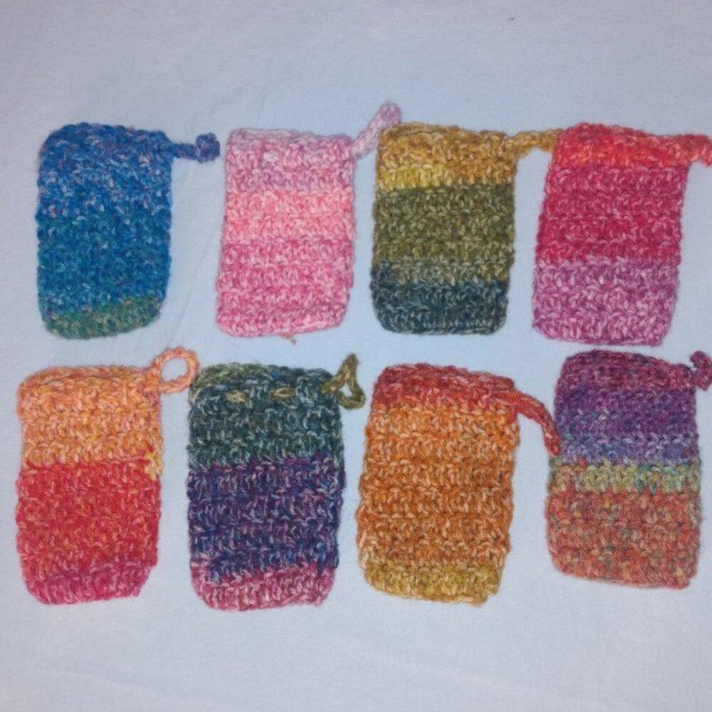Handmade Soap saver/Gift pouches-set of 2